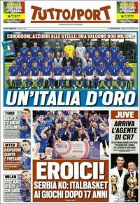 Portada de Tuttosport (Italia)