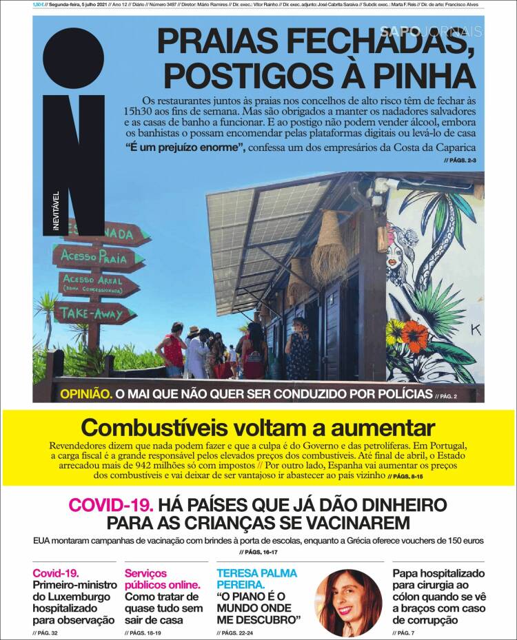 Portada de I - informação (Portugal)