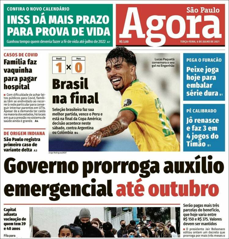 Portada de Jornal Agora (Brasil)