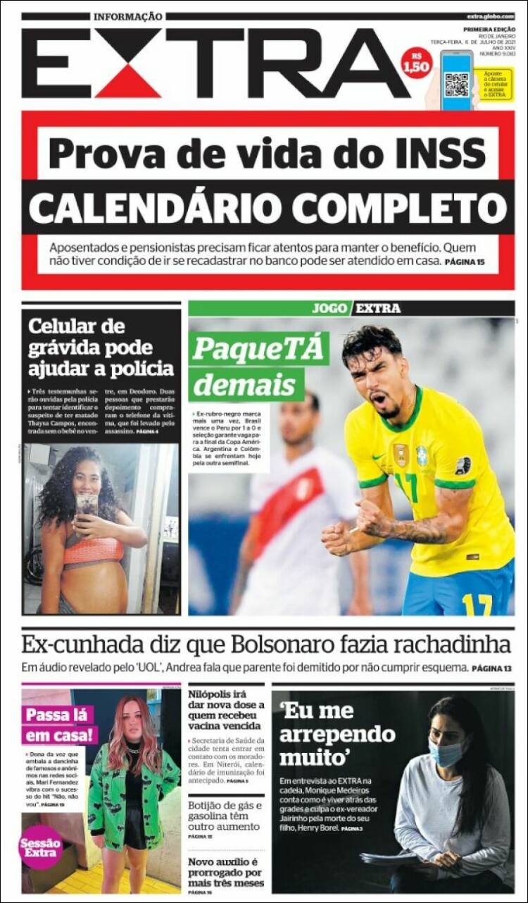 Portada de Extra (Brasil)