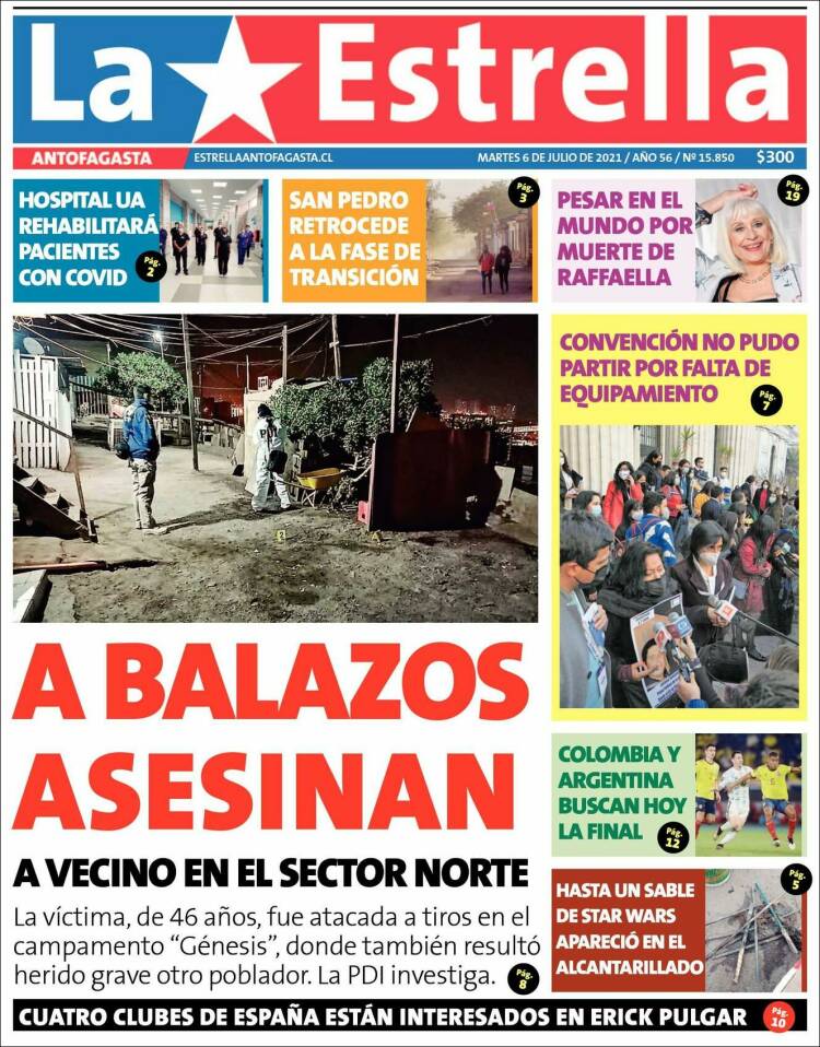 Portada de La Estrella del Norte (Chile)