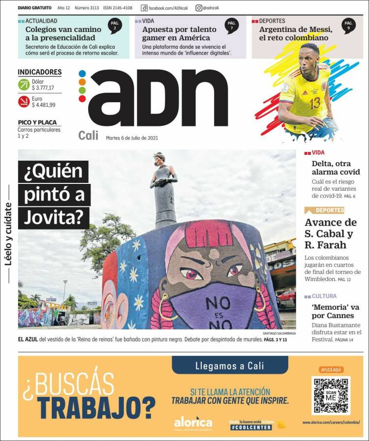 Portada de ADN - Cali (Colombia)