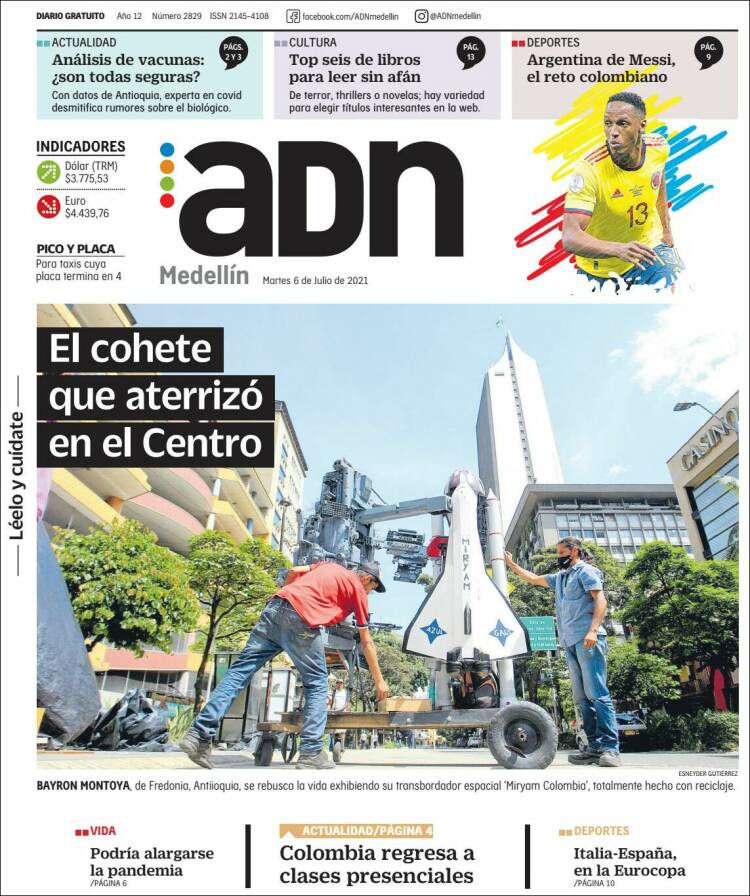 Portada de ADN - Medellín (Colombia)