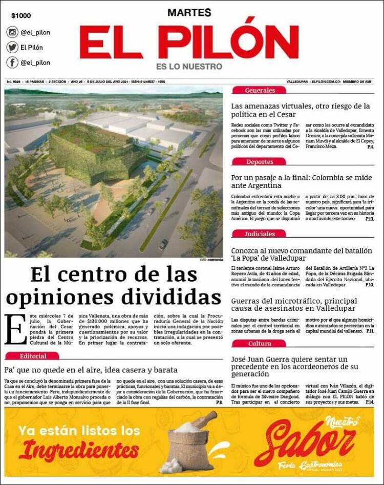 Portada de El Pilón (Colombia)