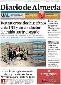 Portada de Diario de Almería (España)