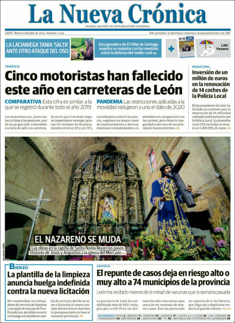 Portada de La Nueva Crónica (España)