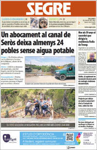 Portada de Segre (España)