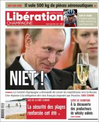 Portada de Libération Champagne (Francia)