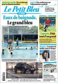 Portada de Le Petit Bleu (Francia)