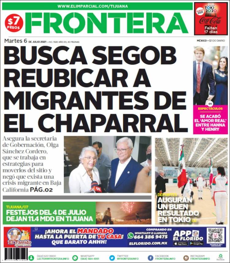 Portada de Frontera (M&eacute;xico)