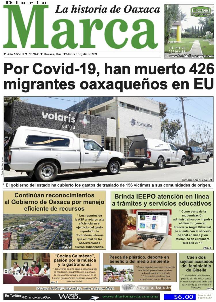 Portada de Diario Marca (M&eacute;xico)
