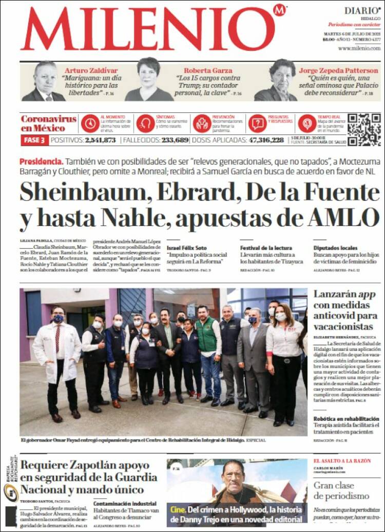 Portada de Milenio de Hidalgo (M&eacute;xico)