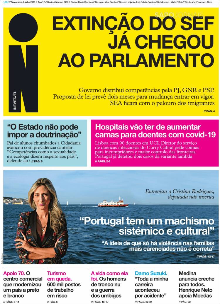 Portada de I - informação (Portugal)