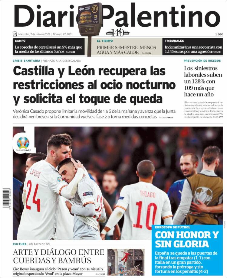 Portada de Diario Palentino (España)