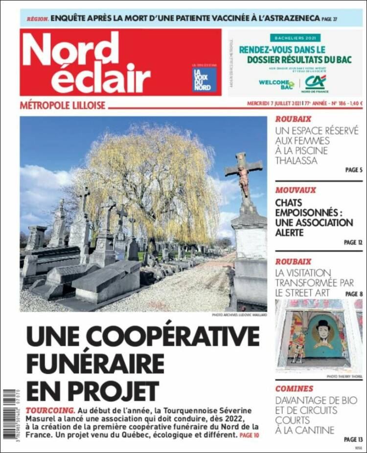 Portada de Nord Éclair (Francia)