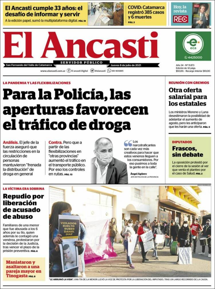 Portada de El Ancasti (Argentina)