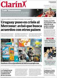 Portada de Clarín (Argentina)