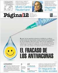 Portada de Página/12 (Argentina)