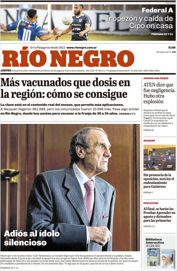 Portada de Rio Negro (Argentina)