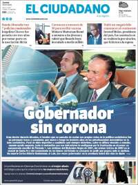 Portada de Diario El Ciudadano (Argentina)