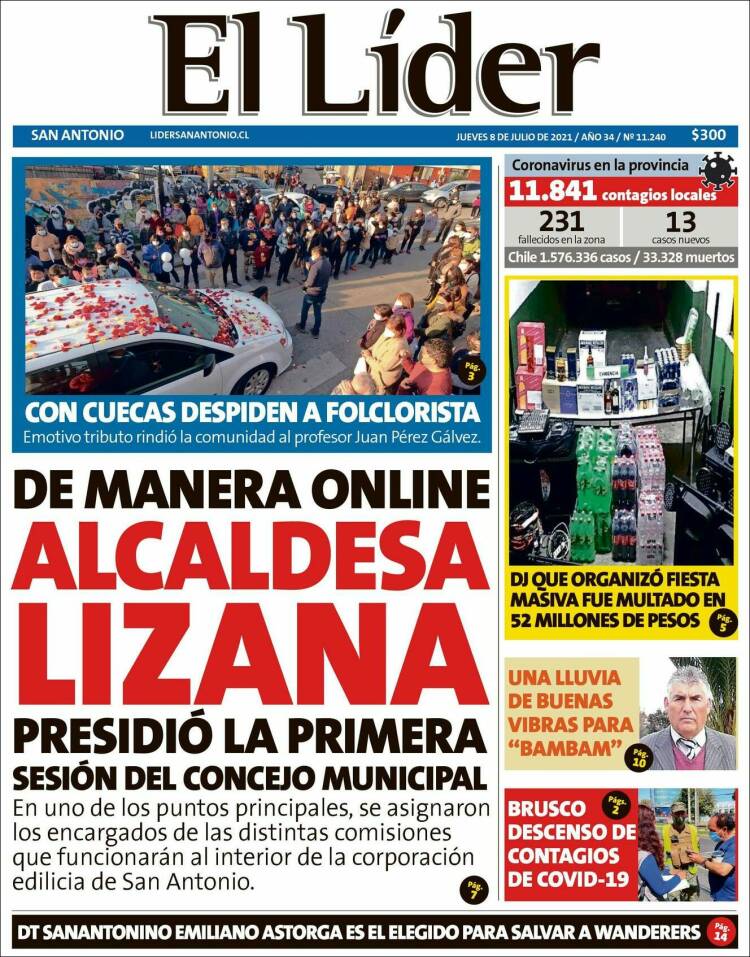 Portada de Lider de San Antonio (Chile)