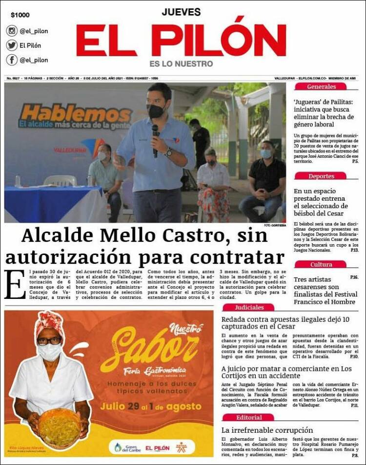 Portada de El Pilón (Colombia)