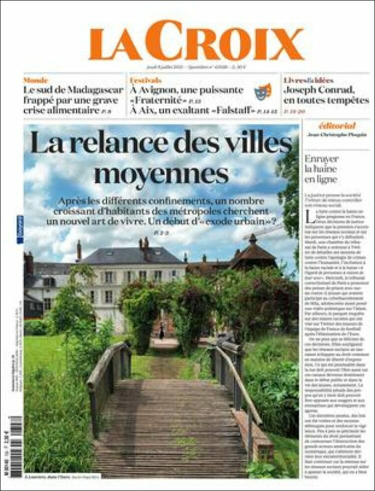 Portada de La Croix (Francia)