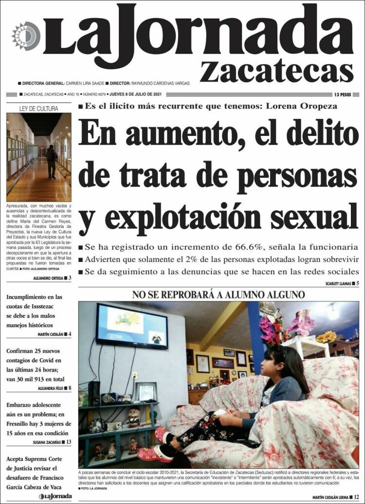 Portada de Jornada de Zacatecas (México)