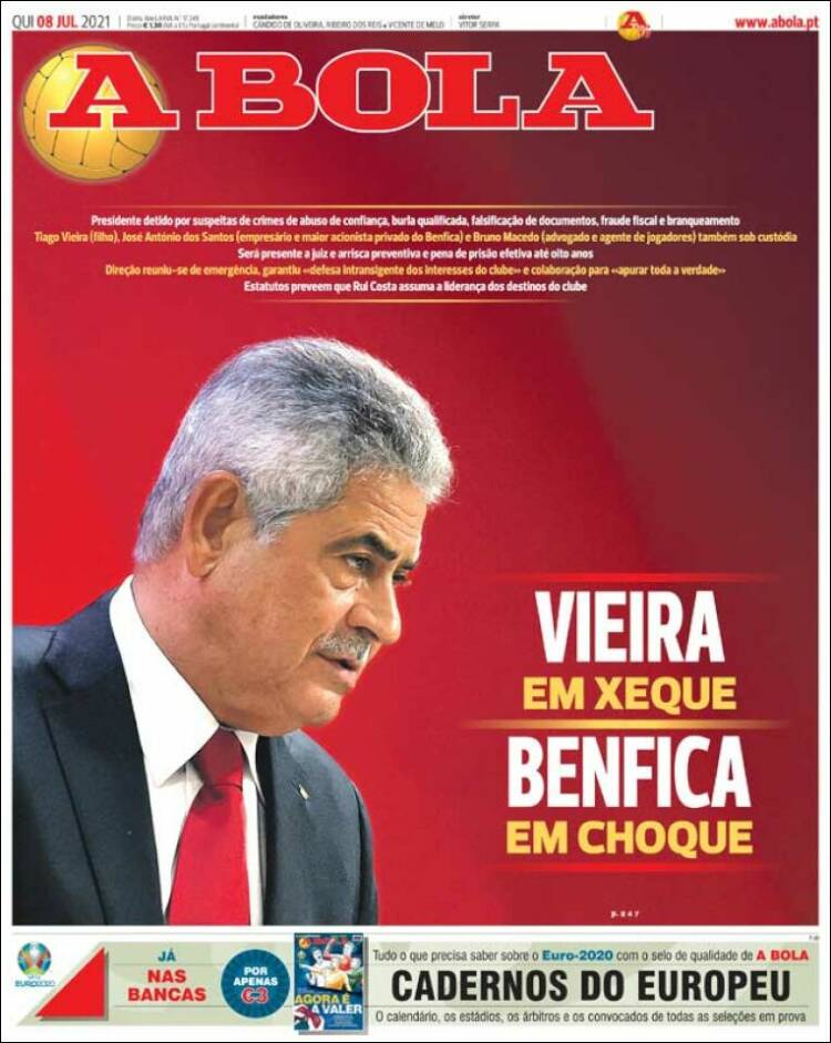 Portada de A Bola (Portugal)