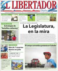 Portada de Diario El Libertador (Argentina)