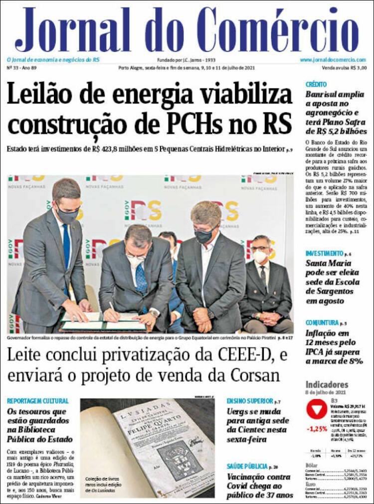 Portada de Jornal do Comércio (Brasil)