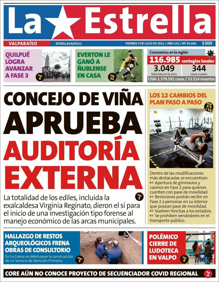 Portada de Estrella de Valparaiso (Chile)