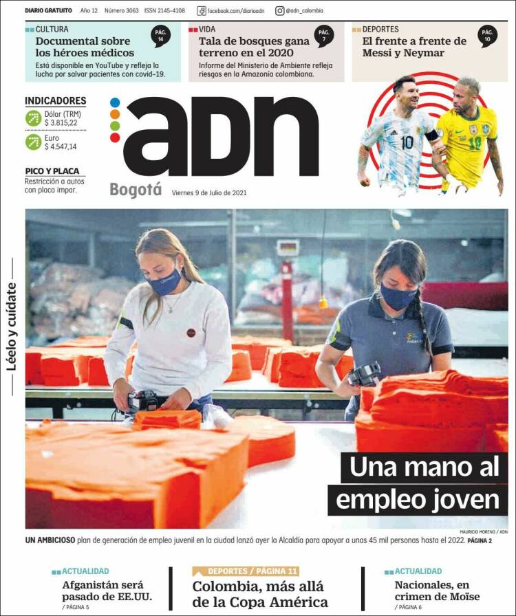 Portada de ADN - Bogotá (Colombia)