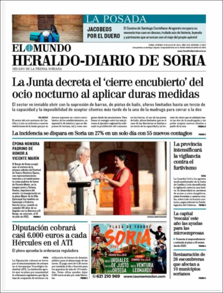 Portada de Diario de Soria (Espa&ntilde;a)