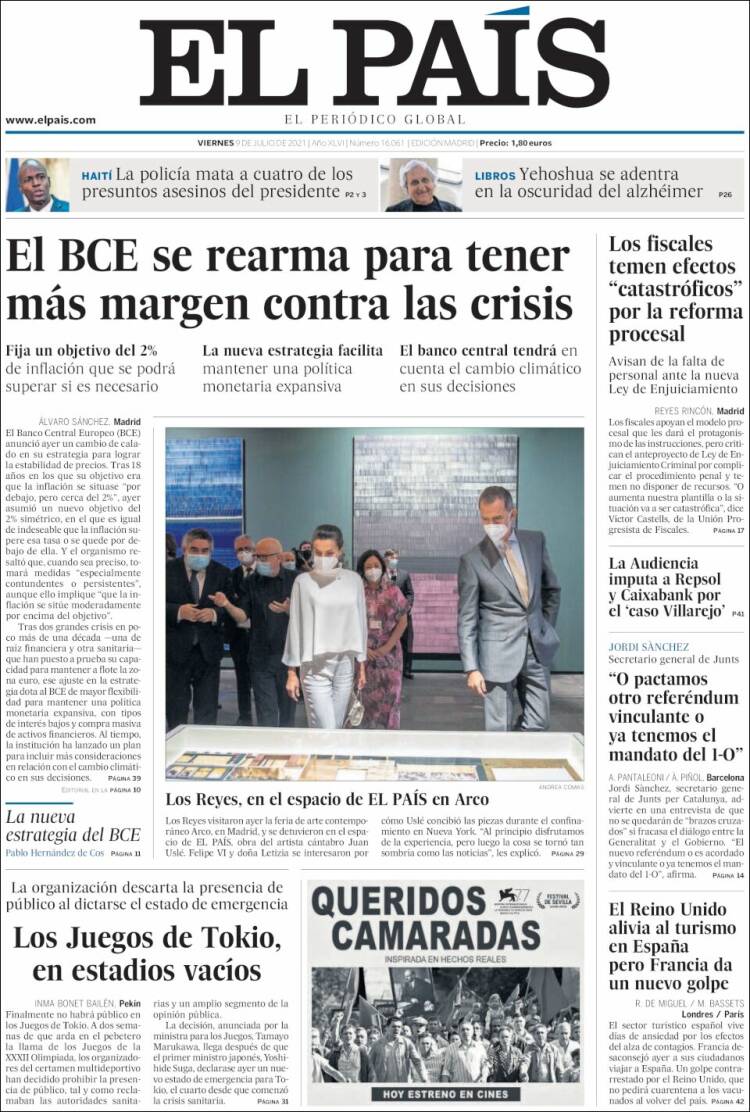 Portada de El País (Espa&ntilde;a)