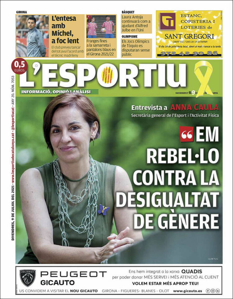 Portada de L'Esportiu : Girona (Espa&ntilde;a)