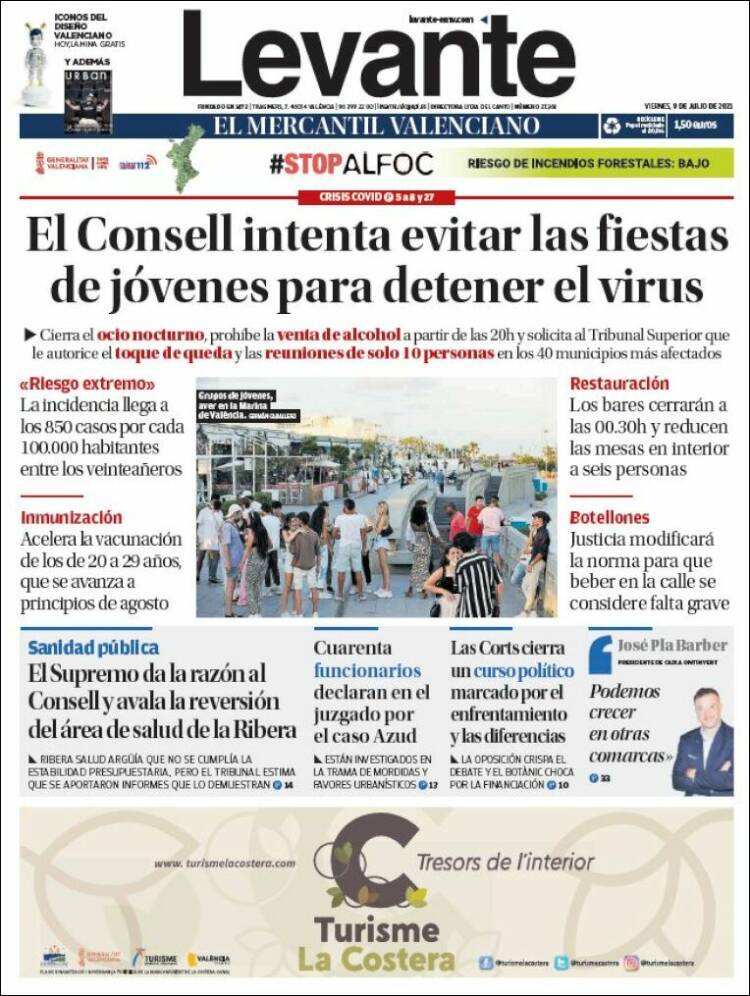 Portada de Levante (Espa&ntilde;a)