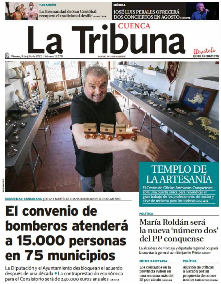 Portada de La Tribuna de Cuenca (Espa&ntilde;a)