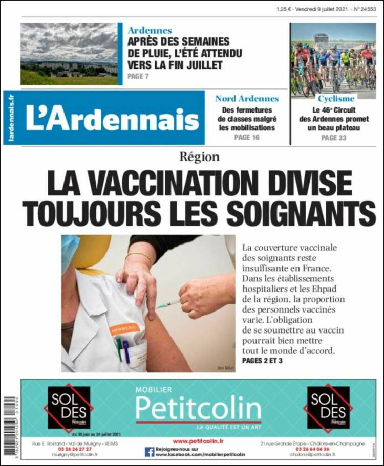 Portada de L'Ardenais (Francia)