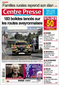 Portada de Centre Presse (Francia)