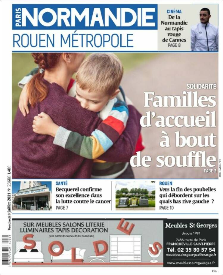 Portada de Paris Normandie (Francia)