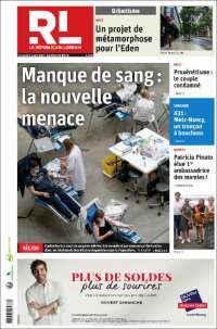 Portada de Le Republicain Lorrain (Francia)