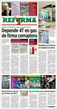 Portada de Reforma (México)