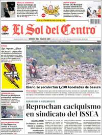 Portada de El Sol del Centro (México)