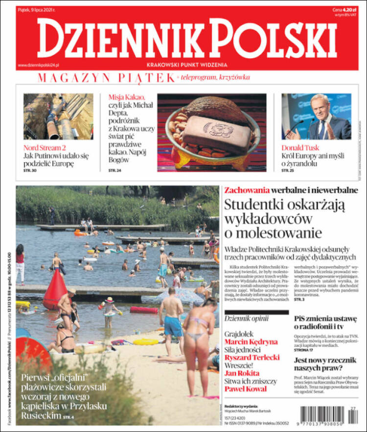 Portada de Dziennik (Polonia)