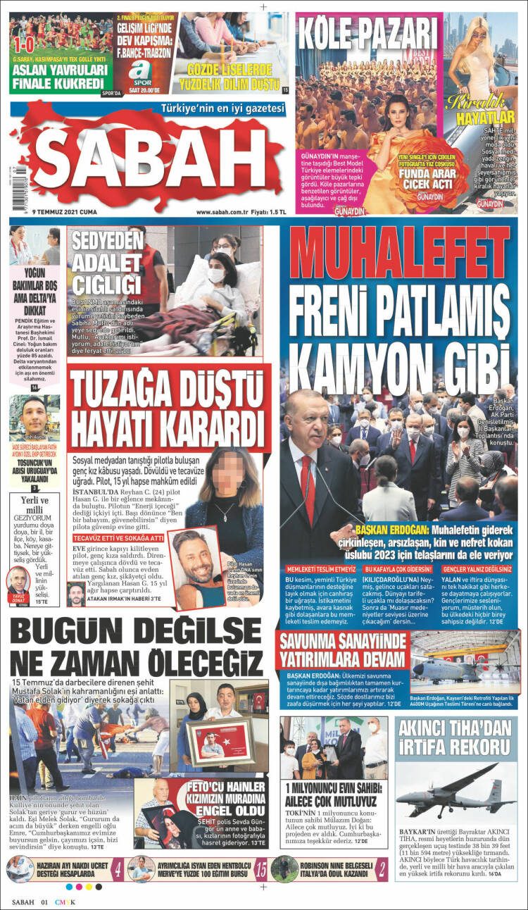 Portada de Sabah (Turqu&iacute;a)