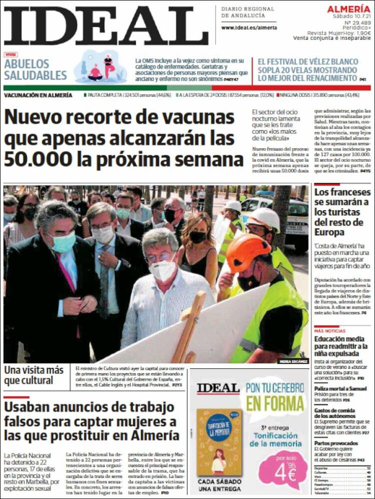 Portada de Ideal Almeria (Spain)