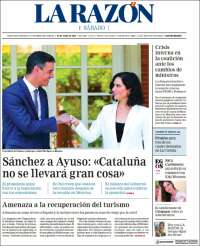 Portada de La Razón (España)