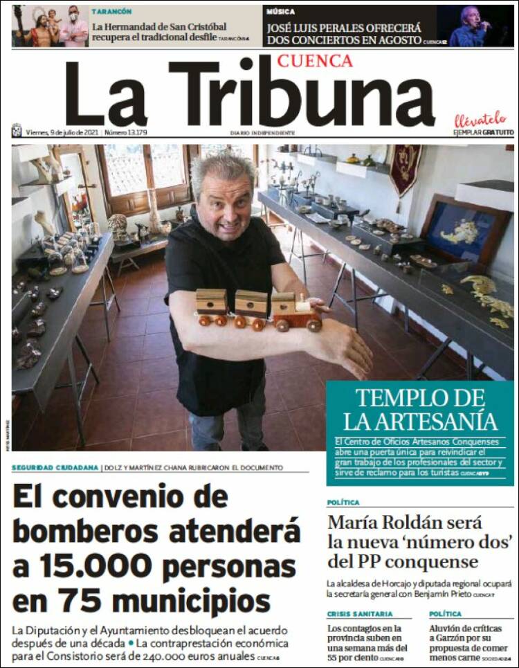 Portada de La Tribuna de Cuenca (Spain)