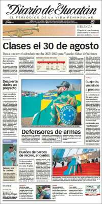 Portada de Diario de Yucatán (México)